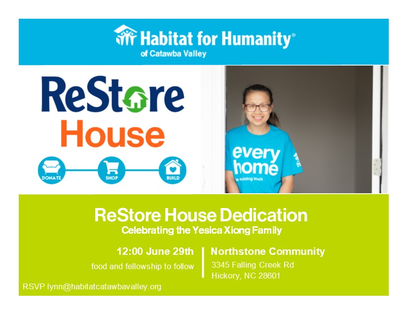 Restore House Dedication Catawba Valley Habitat For Humanity